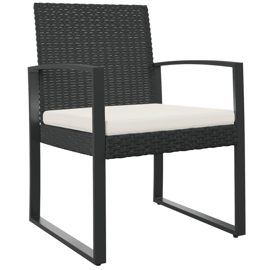 Tuinstoelen Polypropeen Rattan Zwart
