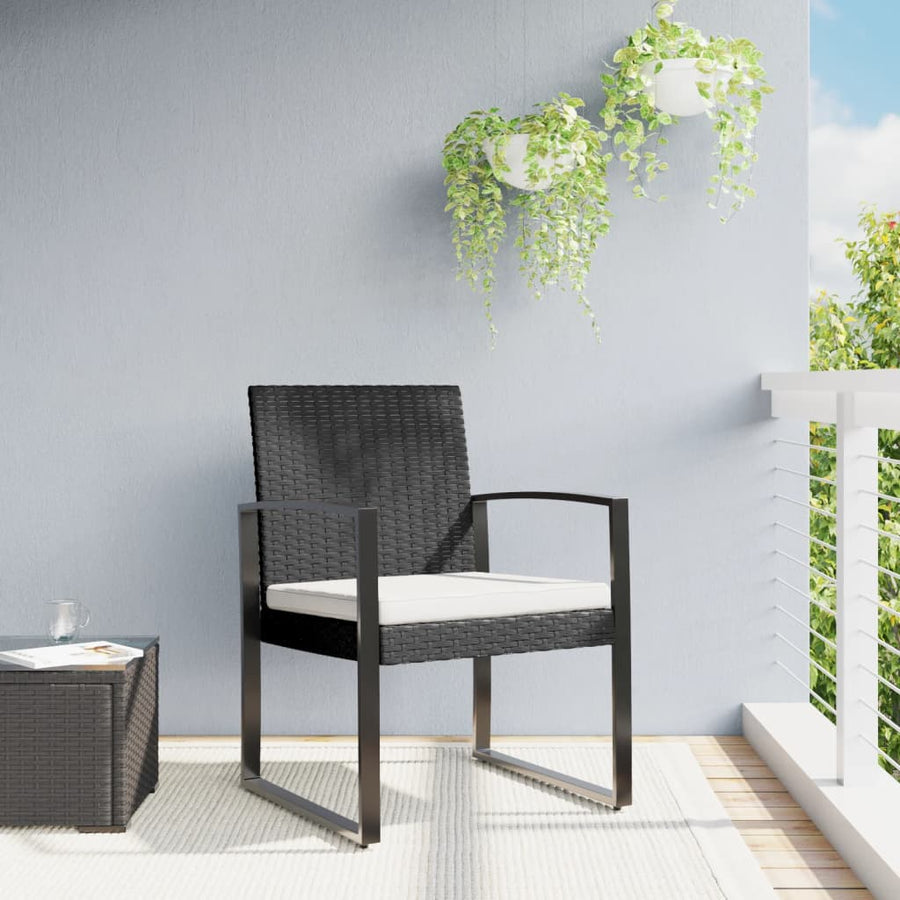 Tuinstoelen Polypropeen Rattan Zwart