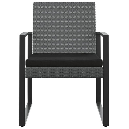 Tuinstoelen Polypropeen Rattan Donkergrijs