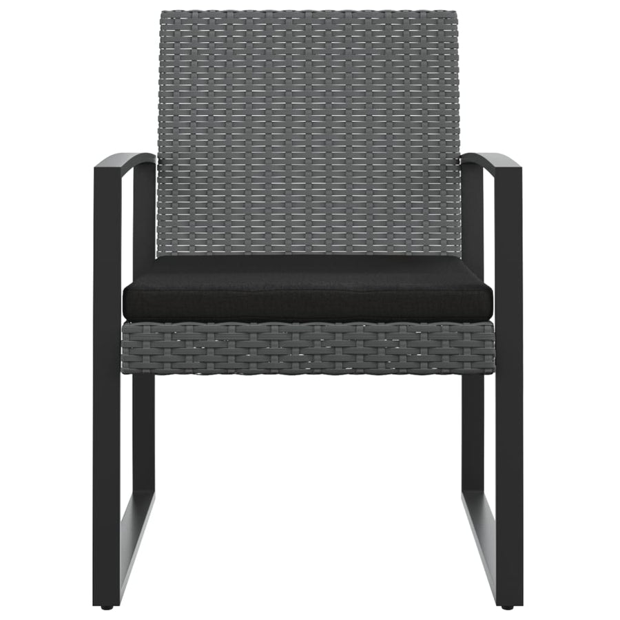 Tuinstoelen Polypropeen Rattan Donkergrijs