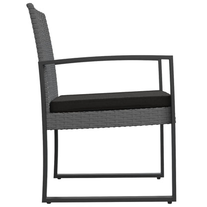 Tuinstoelen Polypropeen Rattan Donkergrijs
