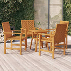 Garden chairs 4 pcs solid acacia wood
