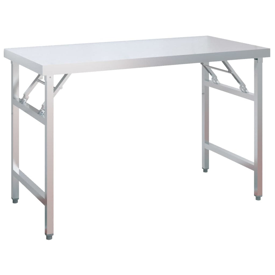 Keukenwerktafel Met Bovenschap Roestvrij Staal 120 x 60 x 115 cm