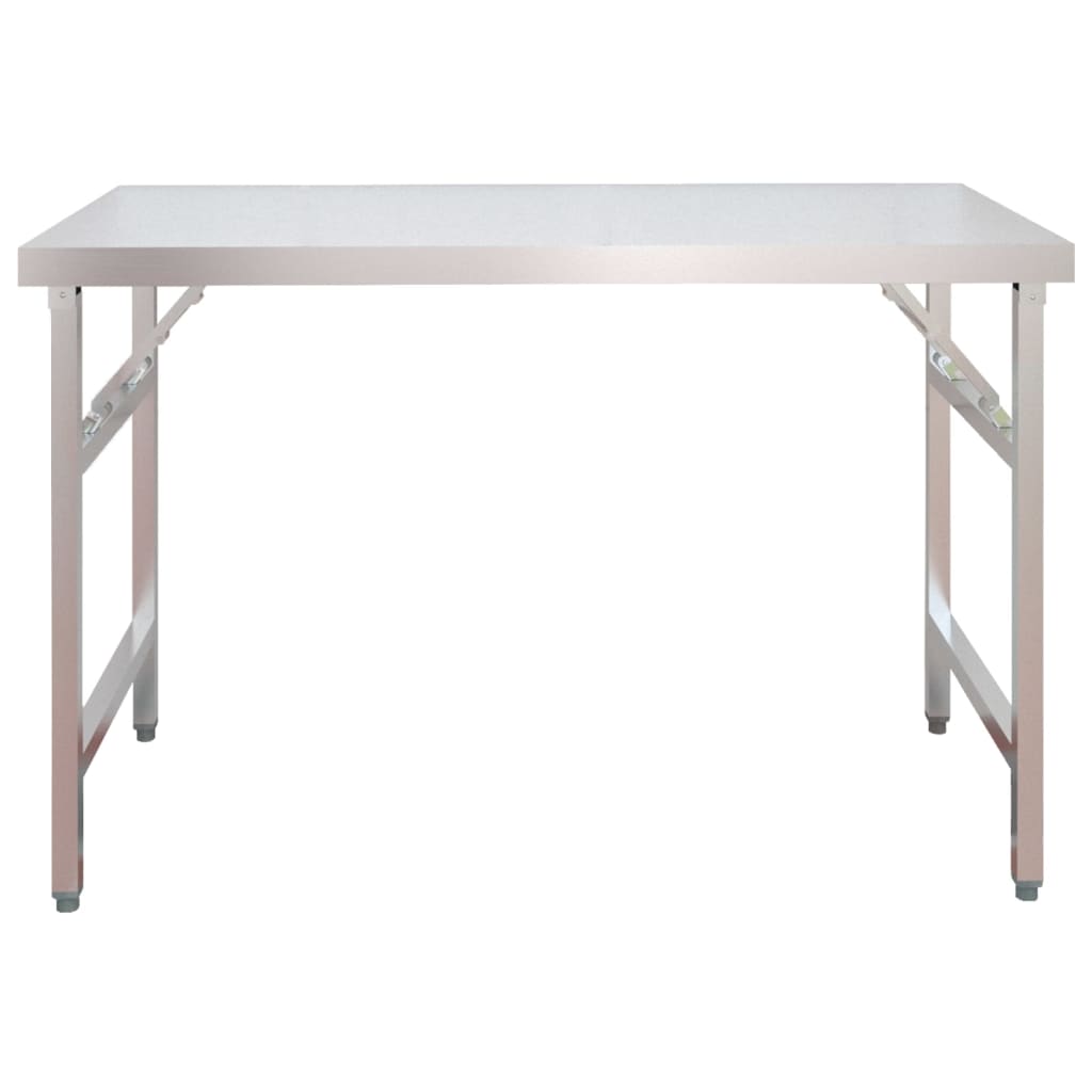 Keukenwerktafel Met Bovenschap Roestvrij Staal 120 x 60 x 115 cm