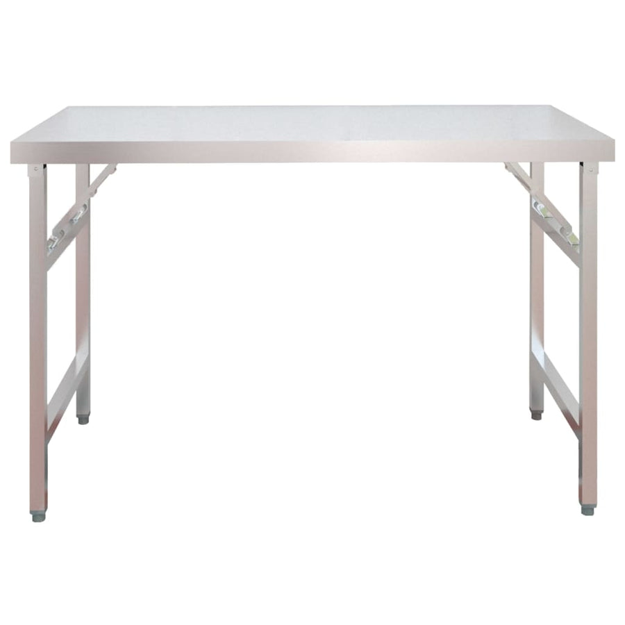Keukenwerktafel Met Bovenschap Roestvrij Staal 120 x 60 x 115 cm