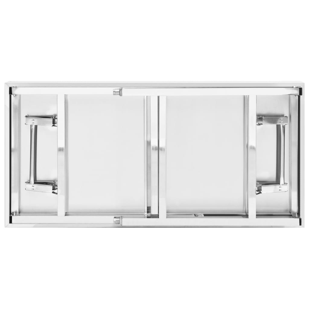 Keukenwerktafel Met Bovenschap Roestvrij Staal 120 x 60 x 115 cm