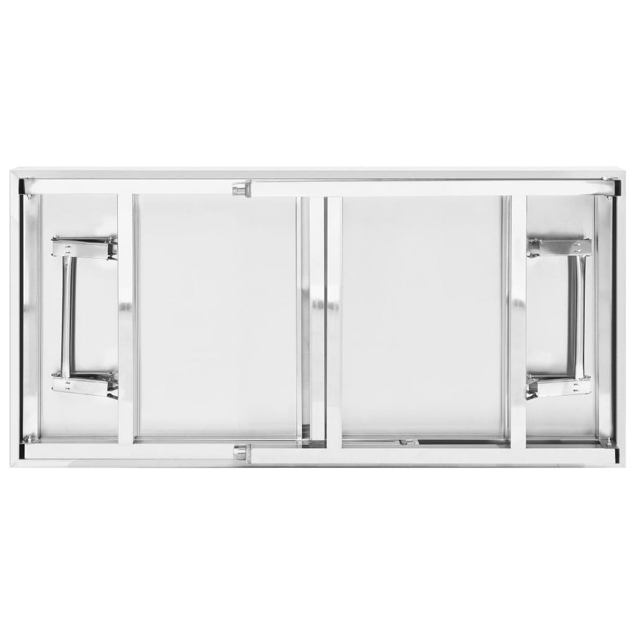 Keukenwerktafel Met Bovenschap Roestvrij Staal 120 x 60 x 115 cm