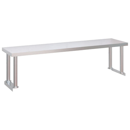 Keukenwerktafel Met Bovenschap Roestvrij Staal 120 x 60 x 115 cm