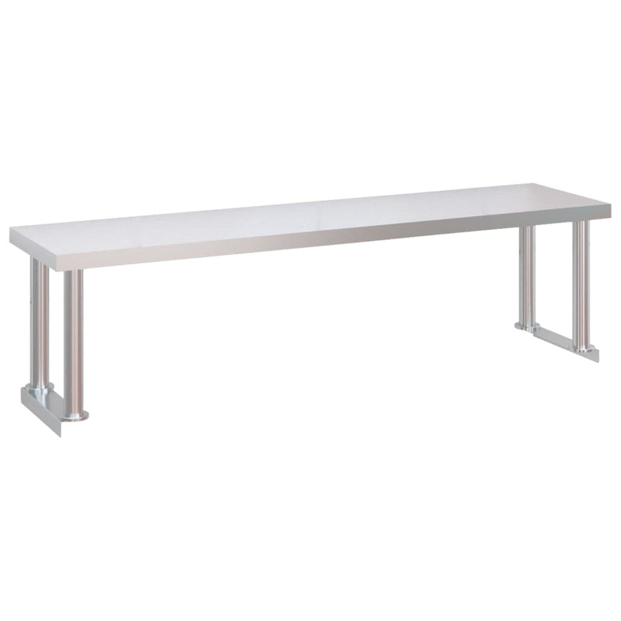 Keukenwerktafel Met Bovenschap Roestvrij Staal 120 x 60 x 115 cm