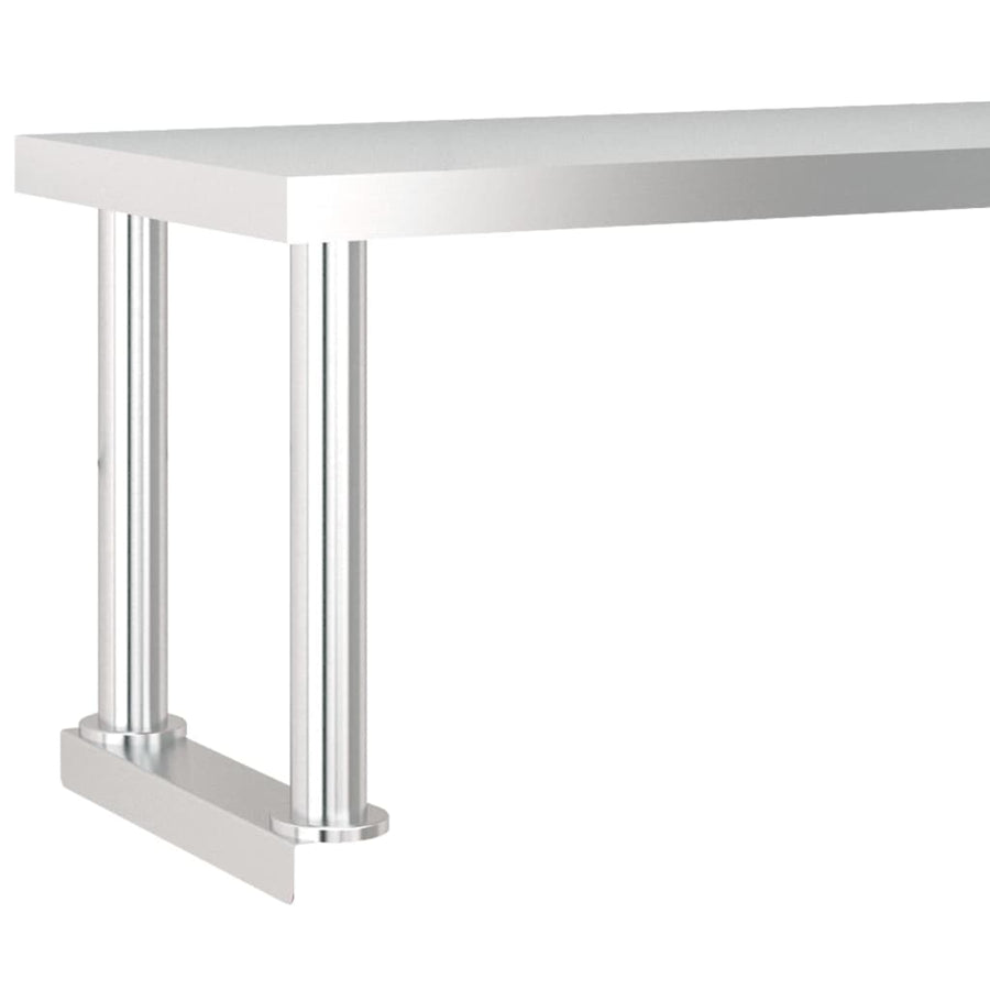 Keukenwerktafel Met Bovenschap Roestvrij Staal 120 x 60 x 115 cm