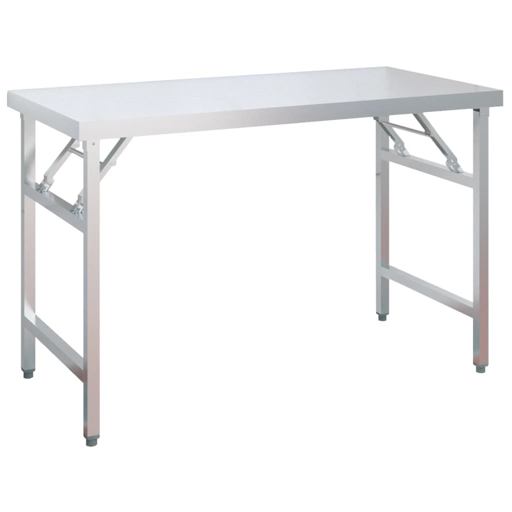 Keukenwerktafel Met Bovenschap Roestvrij Staal 120 x 60 x 145 cm