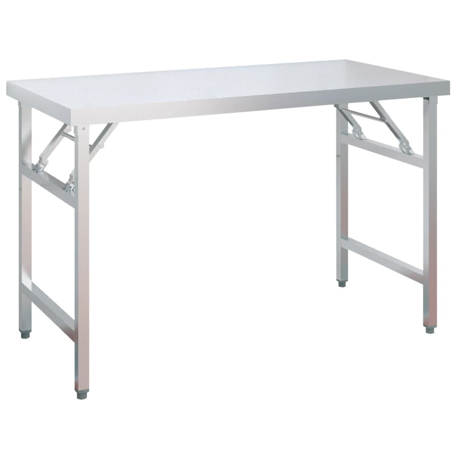 Keukenwerktafel Met Bovenschap Roestvrij Staal 120 x 60 x 145 cm