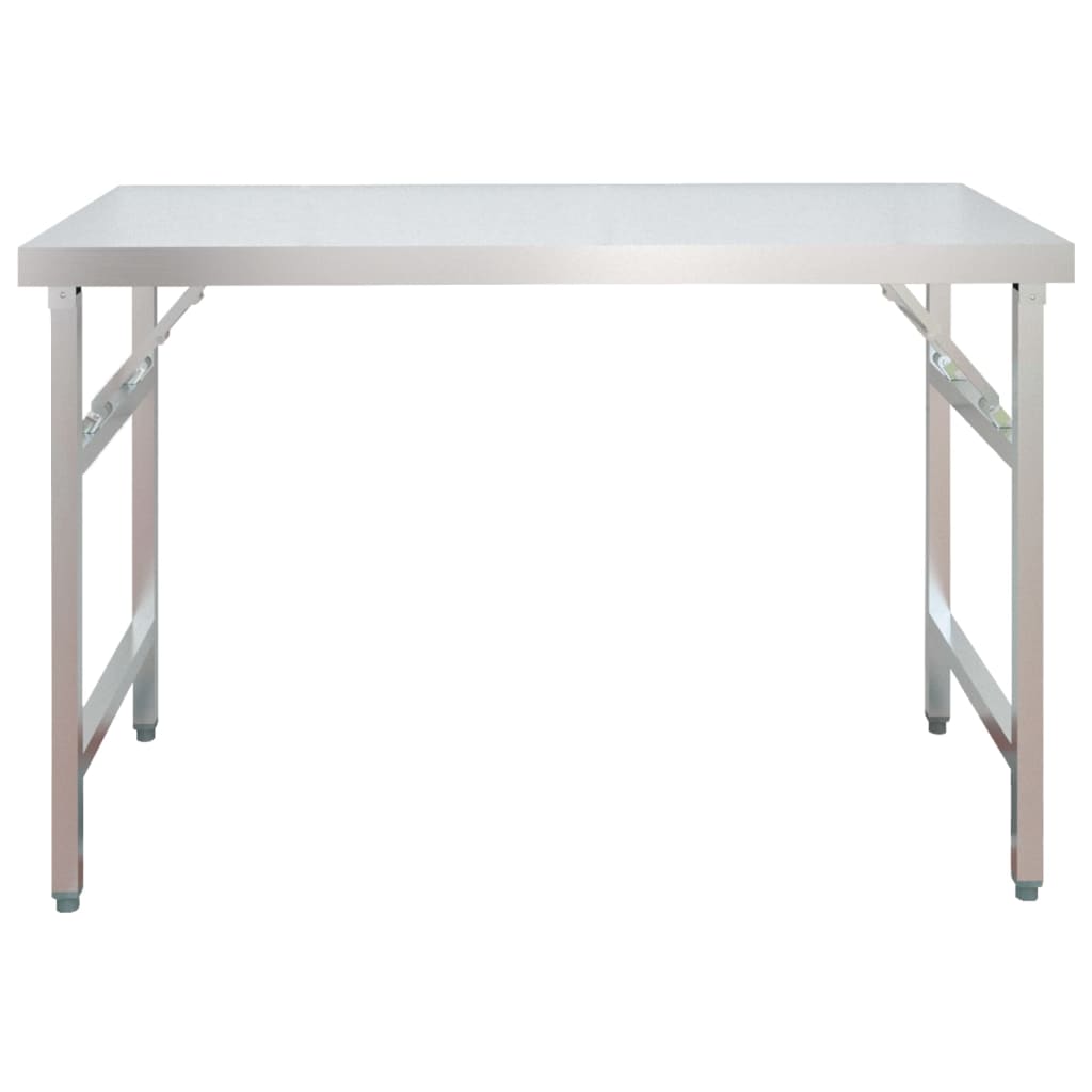 Keukenwerktafel Met Bovenschap Roestvrij Staal 120 x 60 x 145 cm