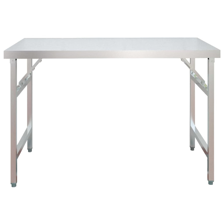Keukenwerktafel Met Bovenschap Roestvrij Staal 120 x 60 x 145 cm