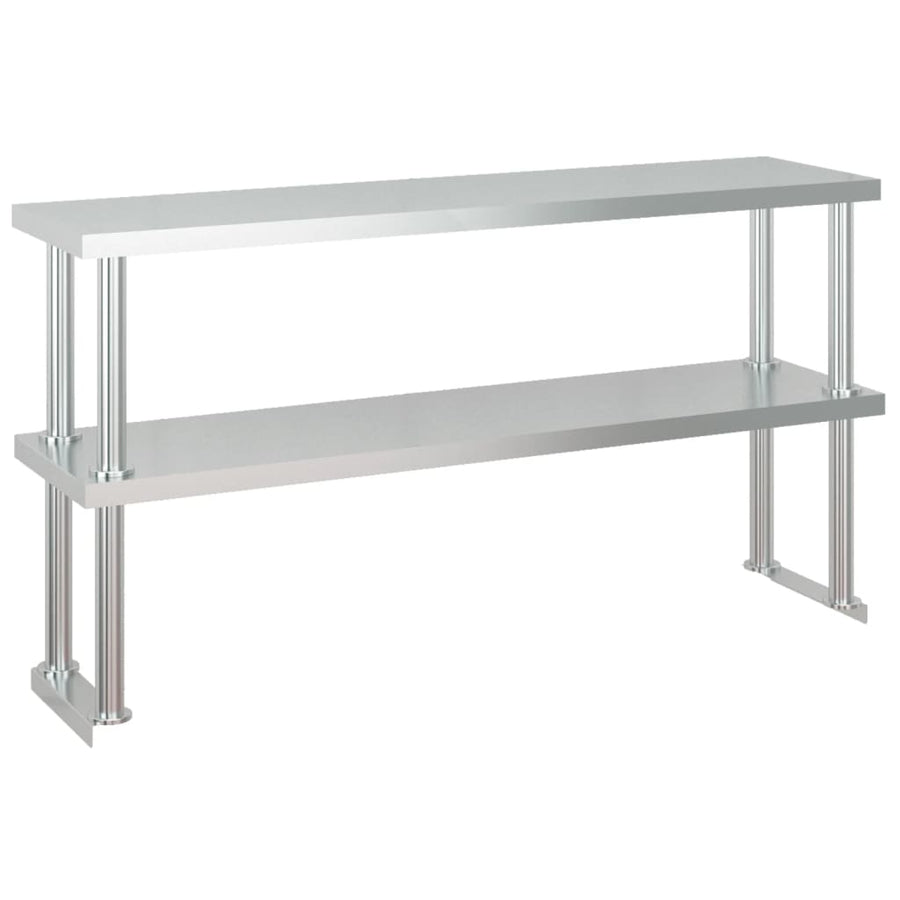 Keukenwerktafel Met Bovenschap Roestvrij Staal 120 x 60 x 145 cm