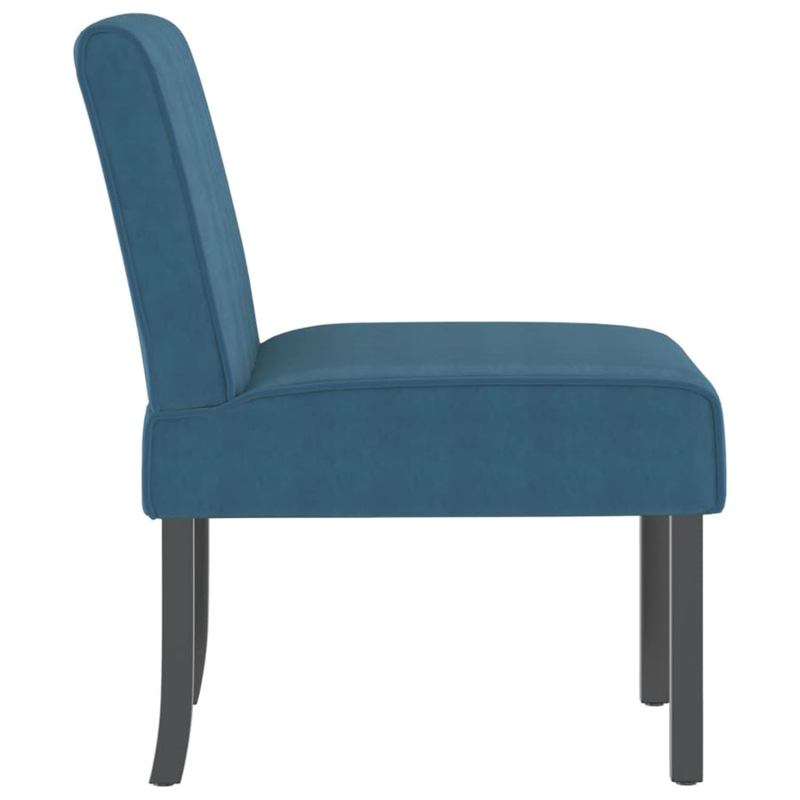Stoel Fluweel Blauw