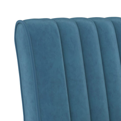 Stoel Fluweel Blauw