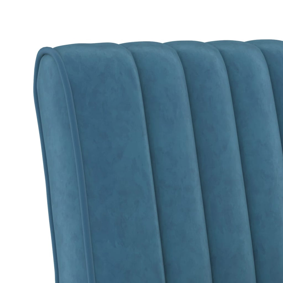 Stoel Fluweel Blauw