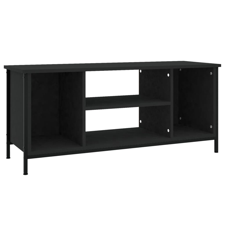 Tv-Meubel 102X35X45 Cm Bewerkt Hout Zwart