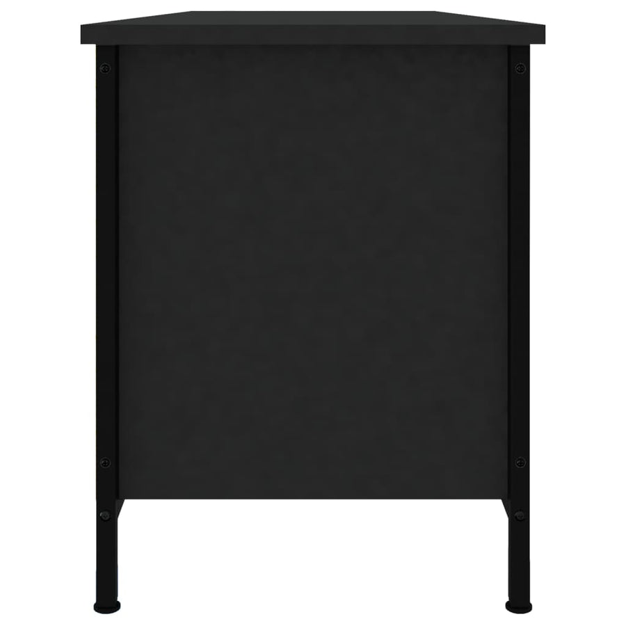 Tv-Meubel 102X35X45 Cm Bewerkt Hout Zwart