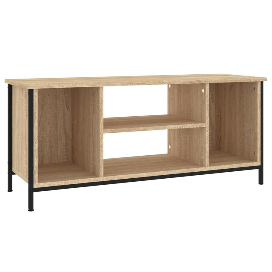 Tv-Meubel 102X35X45 Cm Bewerkt Hout Kleurig Sonoma eiken
