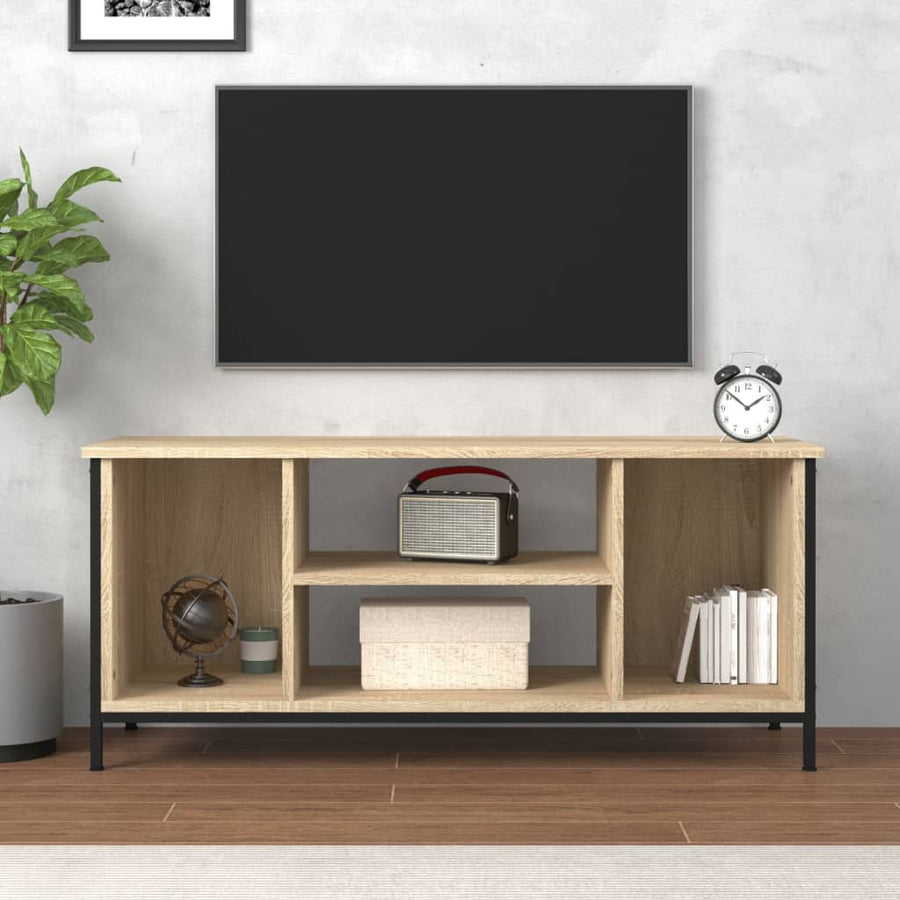 Tv-Meubel 102X35X45 Cm Bewerkt Hout Kleurig Sonoma eiken