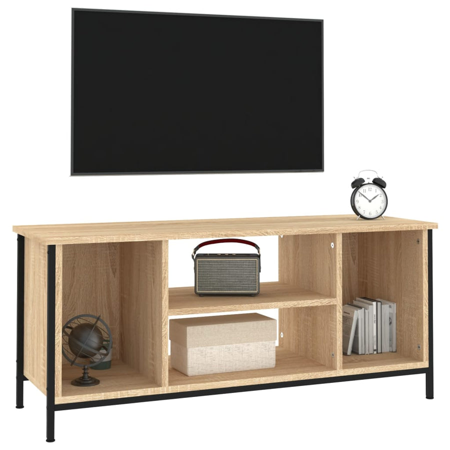 Tv-Meubel 102X35X45 Cm Bewerkt Hout Kleurig Sonoma eiken