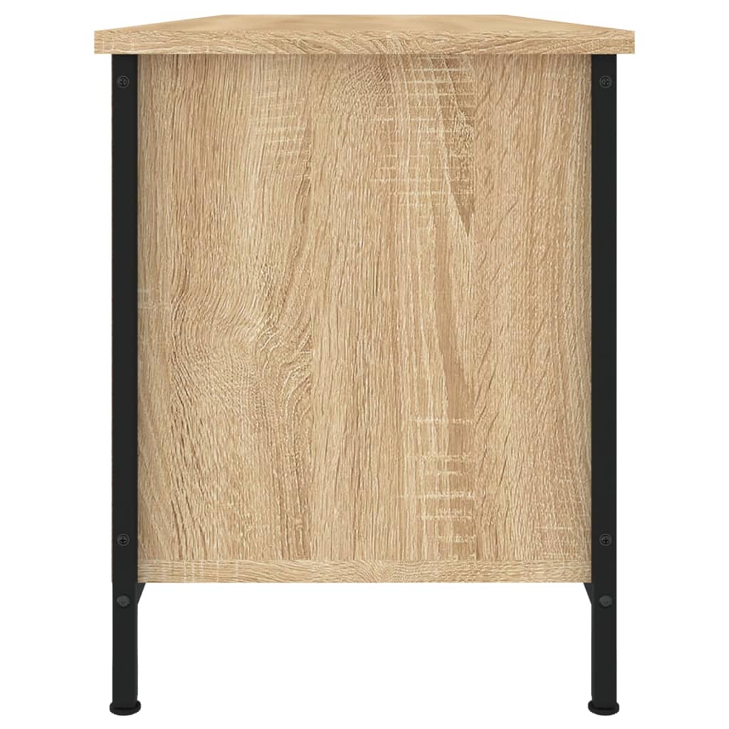 Tv-Meubel 102X35X45 Cm Bewerkt Hout Kleurig Sonoma eiken