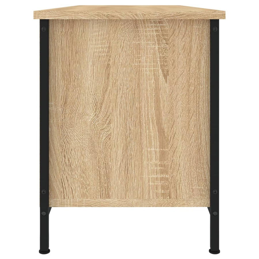 Tv-Meubel 102X35X45 Cm Bewerkt Hout Kleurig Sonoma eiken