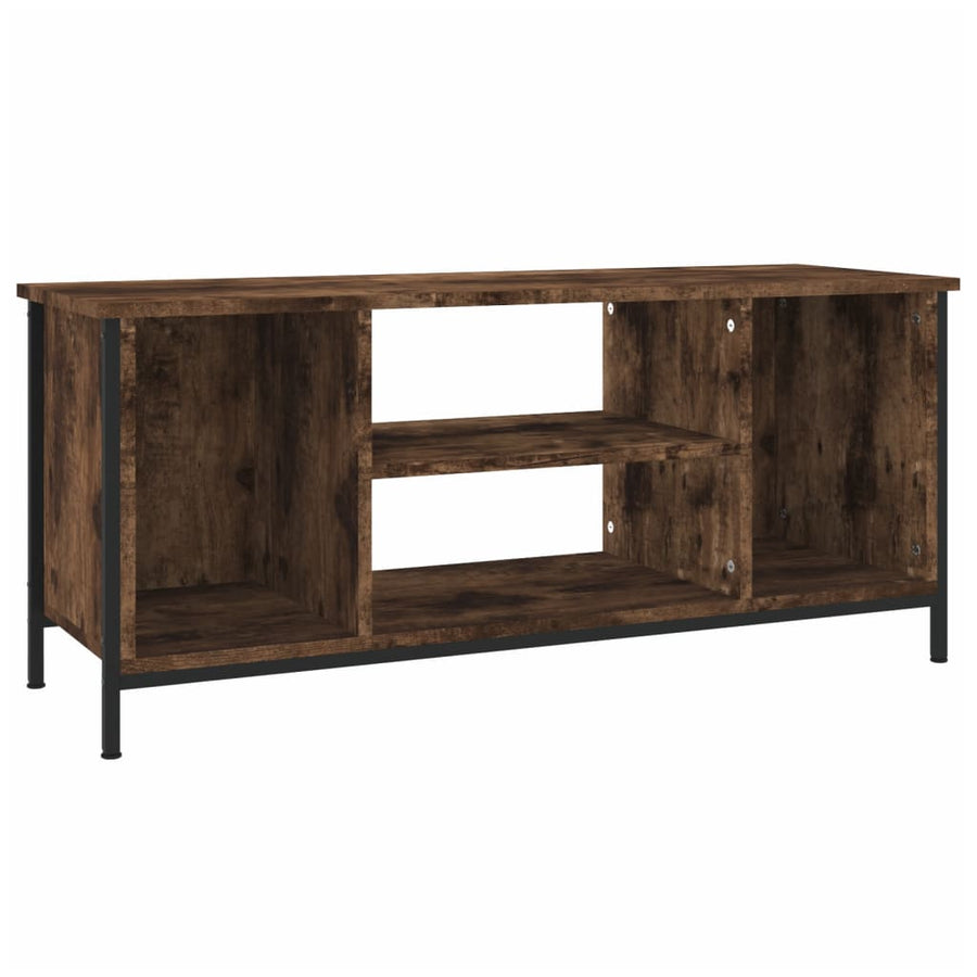 Tv-Meubel 02X35X45 Cm Bewerkt Hout Kleurig Gerookt eiken