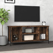 Tv-meubel 102x35x45 cm bewerkt hout gerookt eiken