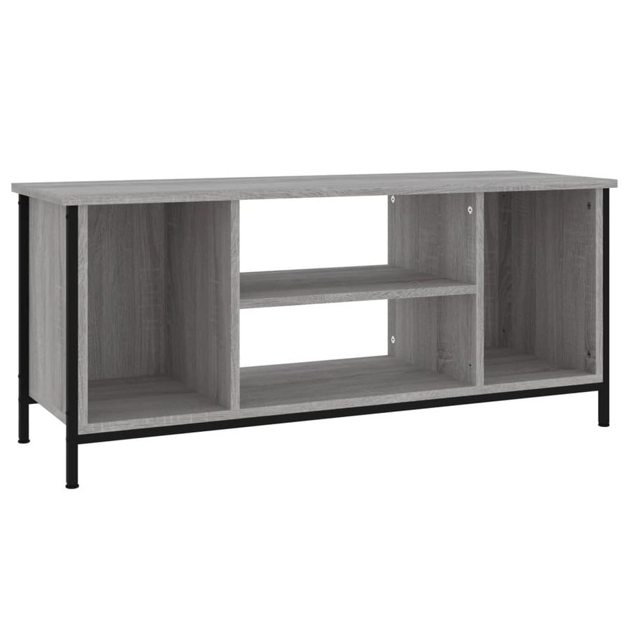 Tv-Meubel 102X35X45 Cm Bewerkt Hout Grijs Sonoma Eikenkleurig