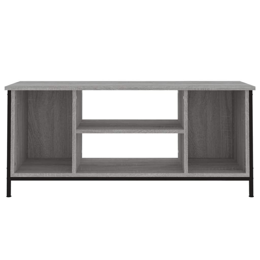 Tv-Meubel 102X35X45 Cm Bewerkt Hout Grijs Sonoma Eikenkleurig
