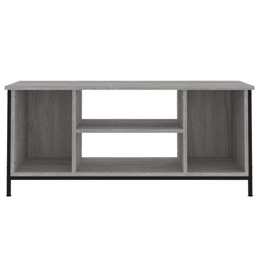 Tv-Meubel 102X35X45 Cm Bewerkt Hout Grijs Sonoma Eikenkleurig