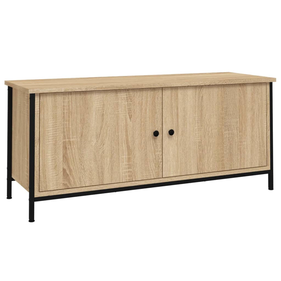 Tv-Meubel 102X35X45 Cm Bewerkt Hout Kleurig 102 cm Sonoma eiken