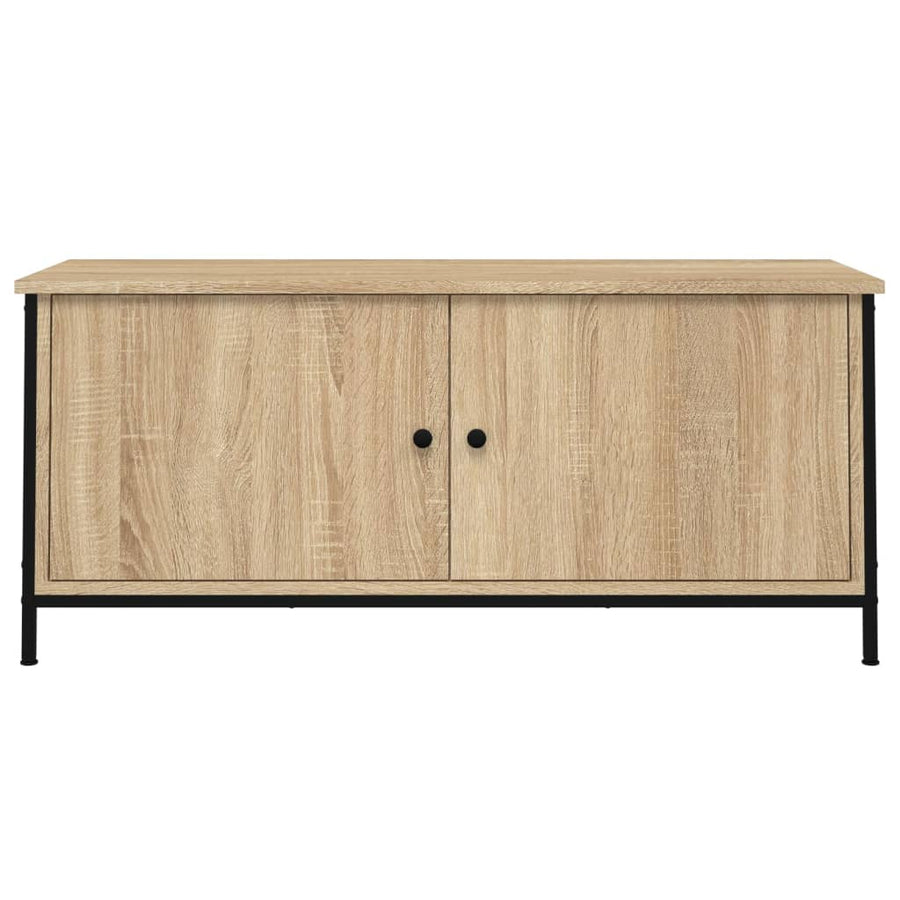 Tv-Meubel 102X35X45 Cm Bewerkt Hout Kleurig 102 cm Sonoma eiken