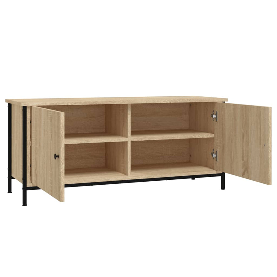 Tv-Meubel 102X35X45 Cm Bewerkt Hout Kleurig 102 cm Sonoma eiken