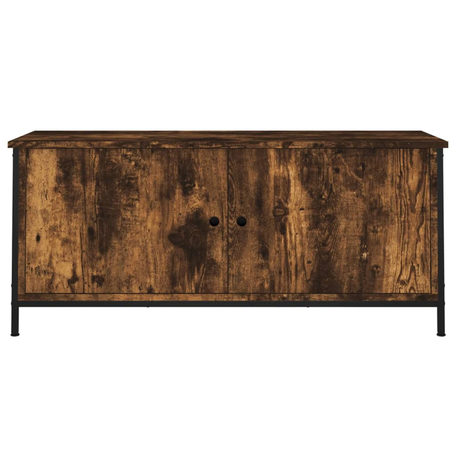 Tv-Meubel Bewerkt Hout Kleurig 102 x 35 x 45 cm Gerookt eiken
