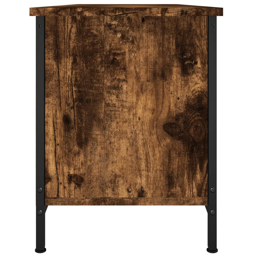 Tv-Meubel Bewerkt Hout Kleurig 102 x 35 x 45 cm Gerookt eiken