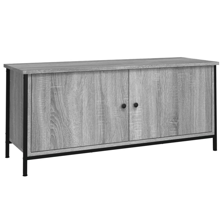 Tv-Meubel Bewerkt Hout Eikenkleurig 102 x 35 x 45 cm Grijs sonoma
