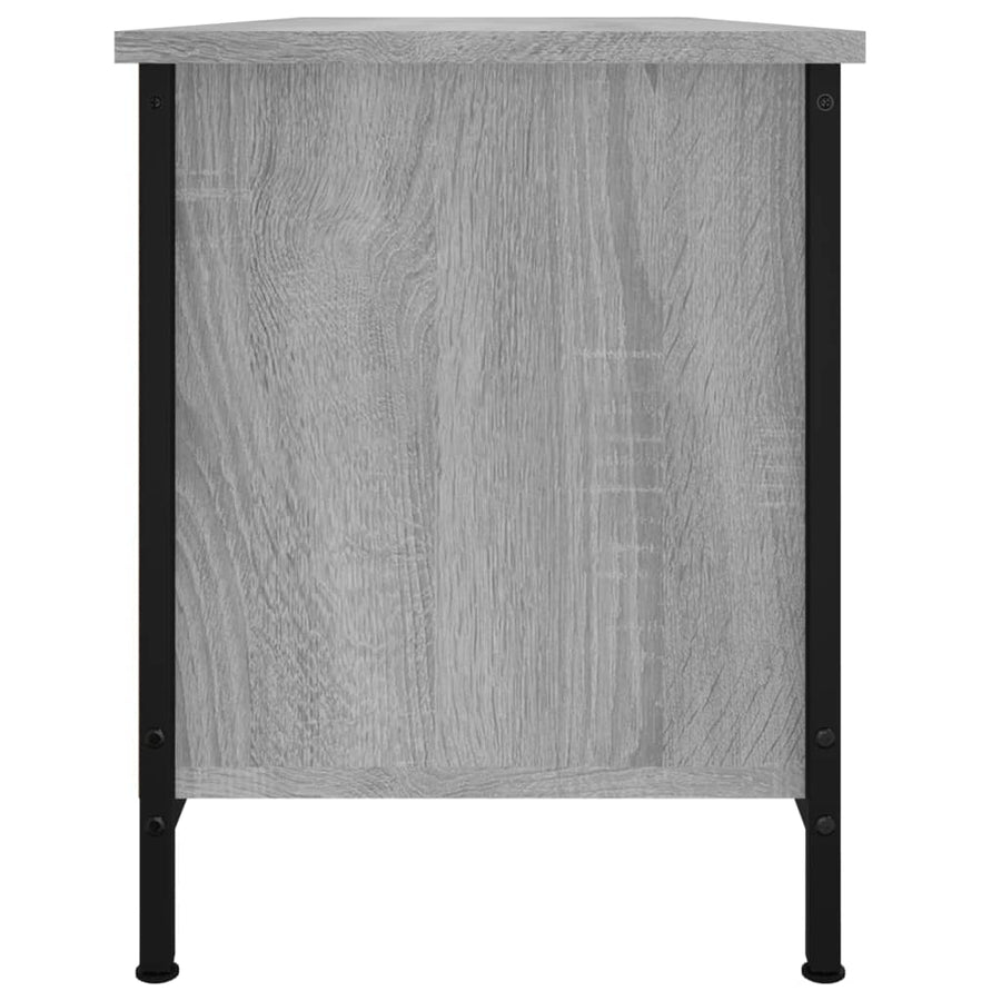 Tv-Meubel Bewerkt Hout Eikenkleurig 102 x 35 x 45 cm Grijs sonoma