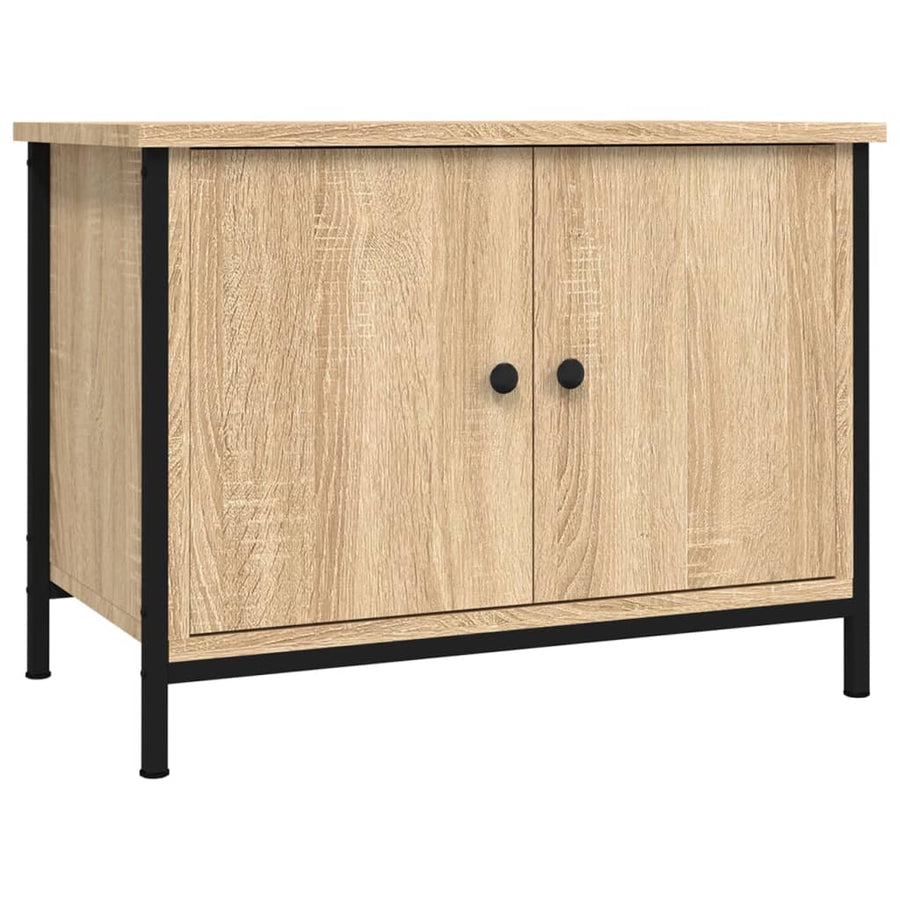 Tv-Meubel Met Deuren 60X35X45 Cm Bewerkt Hout Kleur 60 cm Sonoma eiken