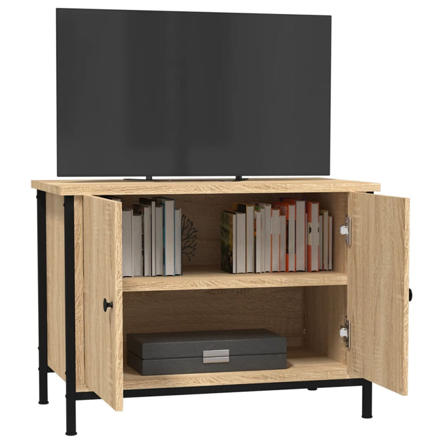 Tv-Meubel Met Deuren 60X35X45 Cm Bewerkt Hout Kleur 60 cm Sonoma eiken