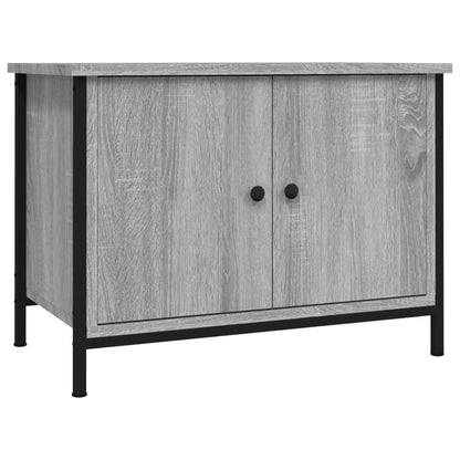 Tv-Meubel Met Deuren Bewerkt Hout 60 x 35 x 45 cm Grijs sonoma