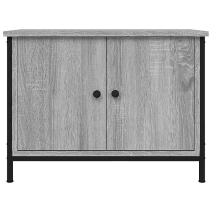 Tv-Meubel Met Deuren Bewerkt Hout 60 x 35 x 45 cm Grijs sonoma