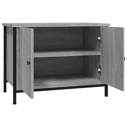 Tv-Meubel Met Deuren Bewerkt Hout 60 x 35 x 45 cm Grijs sonoma