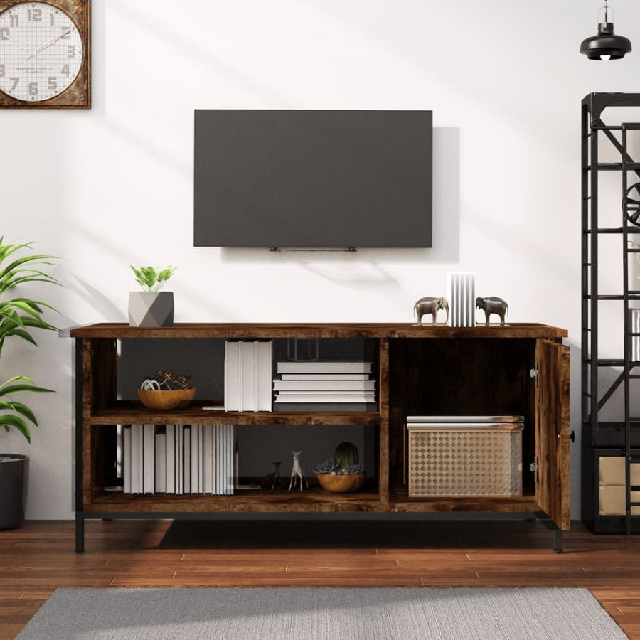 Tv-Meubel 00X40X45 Cm Bewerkt Hout Kleurig Gerookt eiken