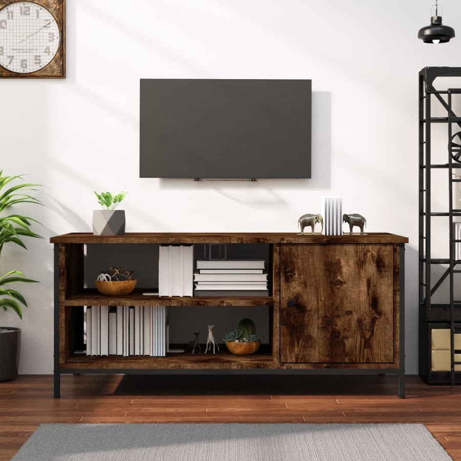Tv-Meubel 00X40X45 Cm Bewerkt Hout Kleurig Gerookt eiken