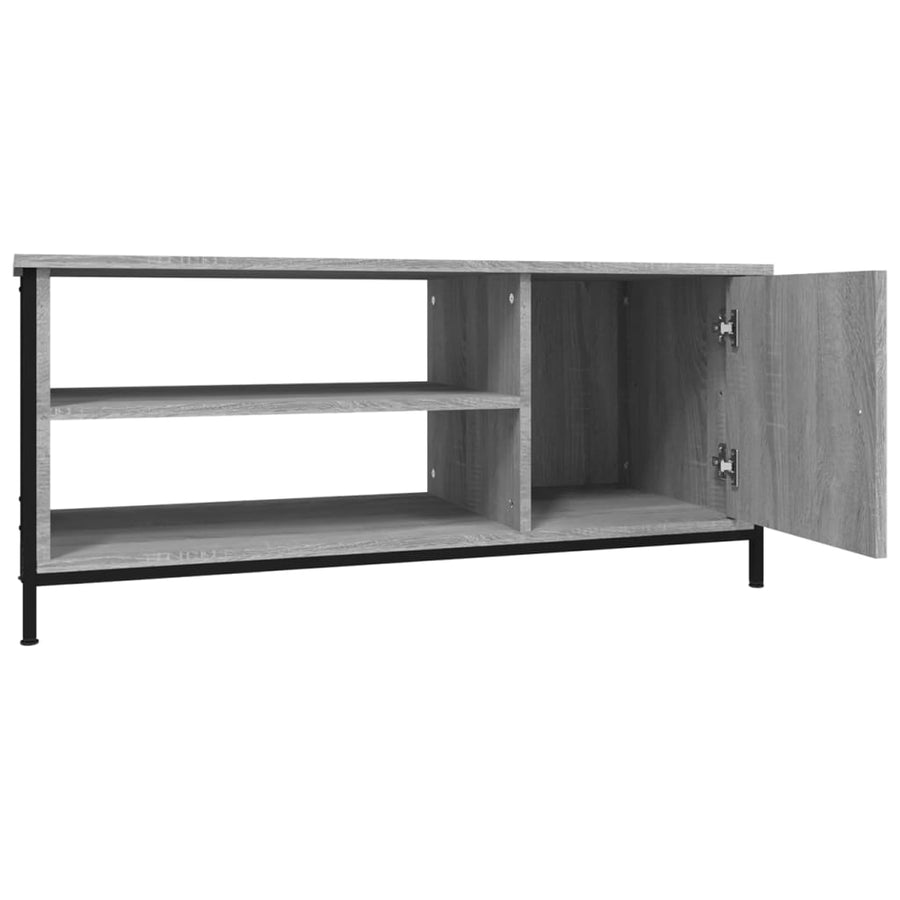 Tv-Meubel 00X40X45 Cm Bewerkt Hout Eikenkleurig Grijs sonoma