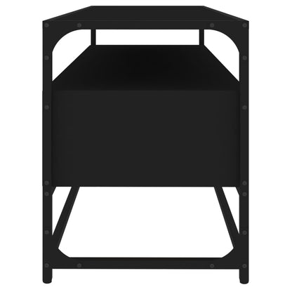 Tv-Meubel Bewerkt Hout 100 x 35 x 45 cm Zwart